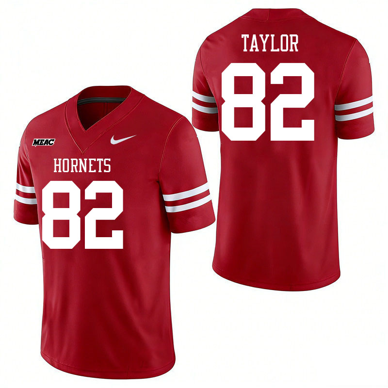 Delaware State Hornets #82 John Taylor College Football Jerseys,Uniforms Stitched-Red